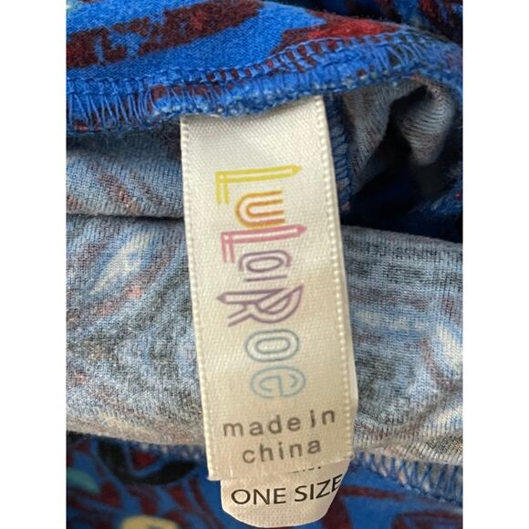 LulaRoe Tribal Print Leggings One Size Buttery Soft Legging Preppy Comfortable - Picture 3 of 5